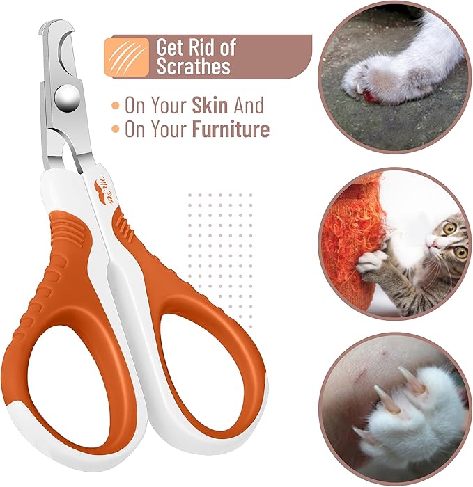 Mr. Pen- Cat Nail Clipper, Stainless Steel, Professional Sharp Cat Claw Trimmer for Small and Medium Cats, Pet Nail Clipper with Sturdy Non Slip Handle