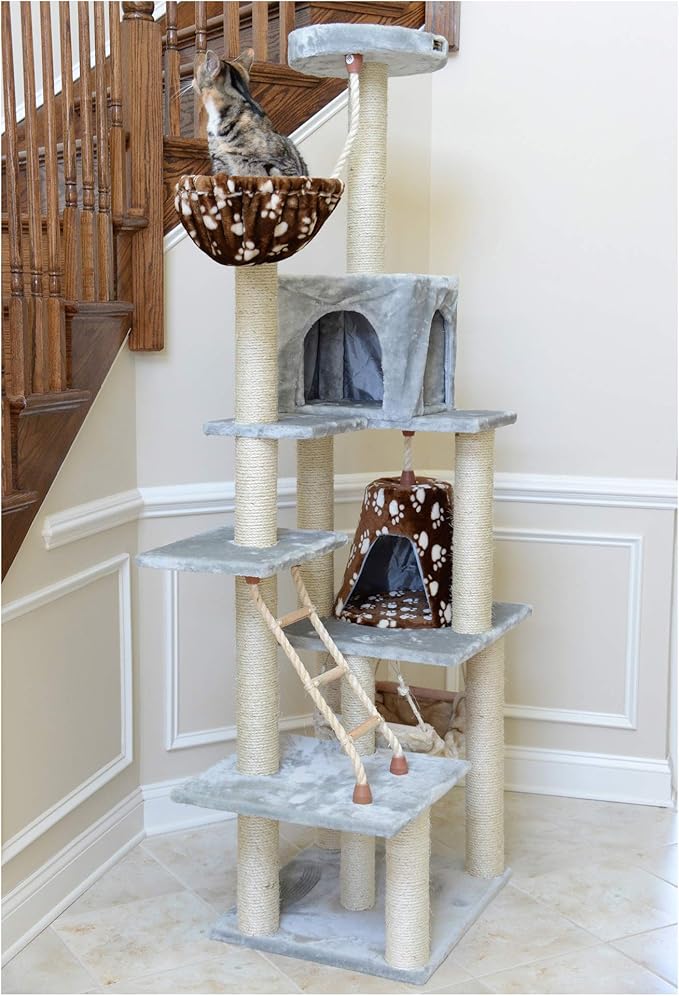 Armarkat Cat Tree Model A7802, Silver Gray