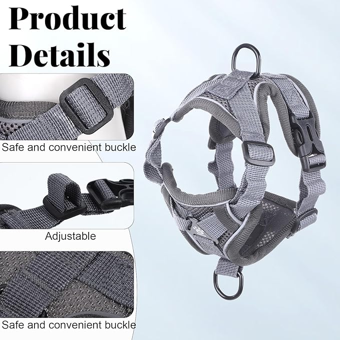 Cat Chest Harness and Leash Adjustable Mesh Cat Leash and Chest Harness Set Soft Breathable Anti Escape Vest Harnesses Cats Walking Jacket for All Types Cats Puppies Rabbits