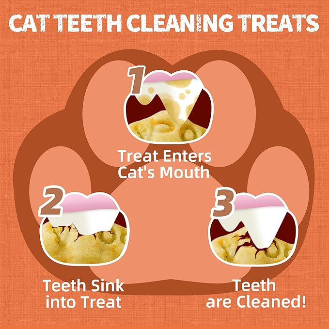 Just Try Cat Multivitamin Treats - Taurine for Cats L-Lysine Cat Treats, Cat Vitamins Crunchy Cat Treats for Overall Vitality, Chicken Flavor, Training Treats 16 oz