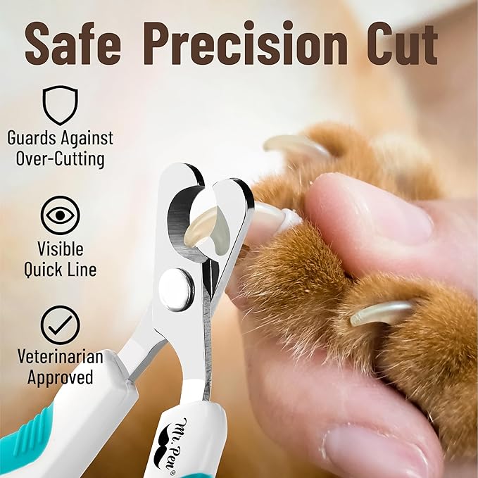 Mr. Pen- Cat Nail Clipper, Stainless Steel, Professional Sharp Cat Claw Trimmer for Small and Medium Cats, Pet Nail Clipper with Sturdy Non Slip Handle