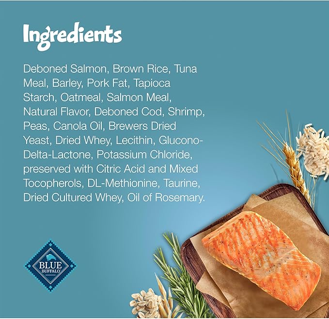 Blue Buffalo Bursts Crunchy & Creamy Cat Treats, Great for Training, Savory Seafood, 5-oz Bag (Pack of 6)