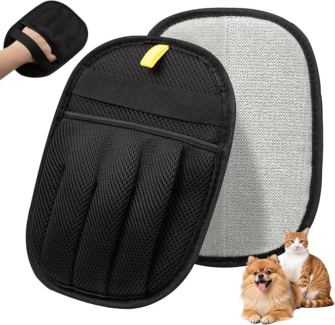 Pet Hair Removal Glove for Dogs & Cats,Cat Brush,Reusable Electrostatic Pet Hair Remover Tool for Clothing, Couch, Carpet, Car Seat, Dog Hair Remover, Cat Hair Remover, Pet Hair Remover for Laundry