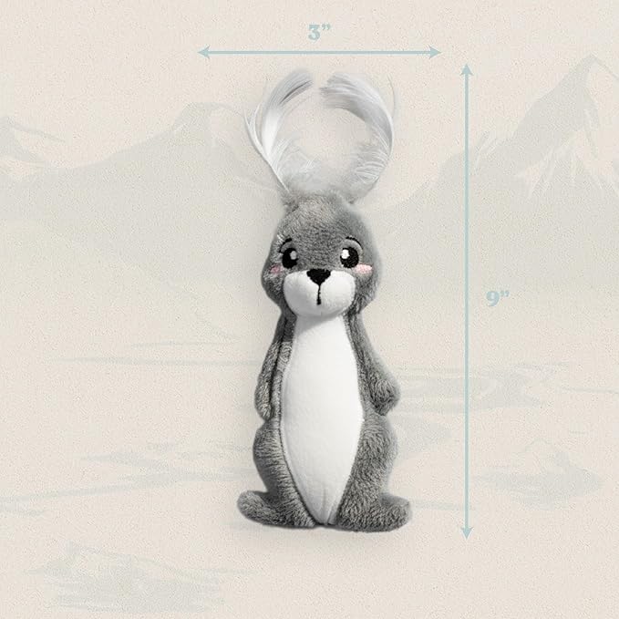 Cat Toys |Plush Arctic Hare Stuffed Animal for Cats | Eco Friendly Interactive Cat Toys for Indoor Cats