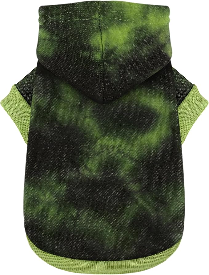 Vibrant Dog Hoodie with Convenient Leash Hole – Stylish and Cozy Sweatshirt for Small, Medium, and Large Dogs, Perfect for Walks, Casual Outings, and Everyday Comfort.Green L