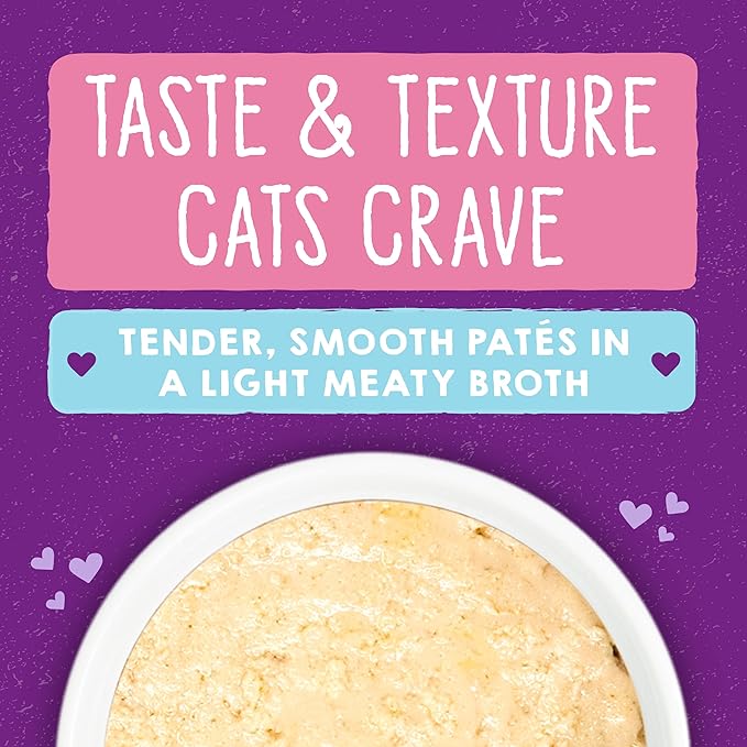 Stella & Chewy's Carnivore Cravings Purrfect Paté - Premium Grain-Free Wet Cat Food - Chicken & Salmon Recipe - High Protein with Bone Broth - Perfect for Picky Eaters - 2.8oz Cans (24 Pack)