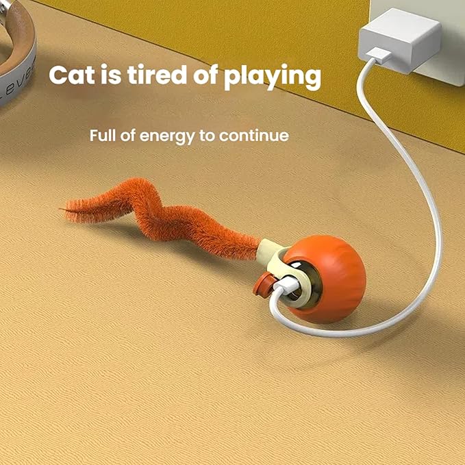 Interactive Cat Toys for Indoor Cats,Automatic Moving Kitten Toys,Cat Toys for Bored Indoor Adult Cats,Smart Rechargeable Cat Enrichment Toys for Small/Medium/Large Cats to Keep Them Busy, Cat Balls