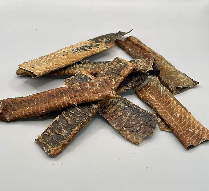 Cosmic Salmon Thins, Wild Alaskan Salmon Skin Treats, Air Dried, Single Ingredient, 4.0 oz, Made in Alaska