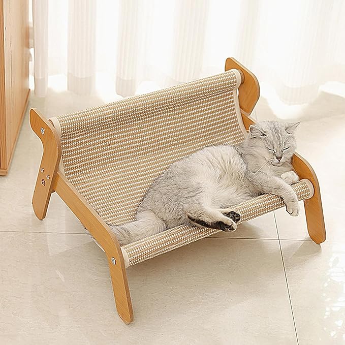 Cat Scratcher Bed – Cardboard Couch Lounger, Cozy Pet Furniture | Multipurpose Scratching Nest Mat, Anti Slip Resting Pad Design, Durable Protector for Indoor Kitten, Lazy Cats, Bored Pets, Comfort,