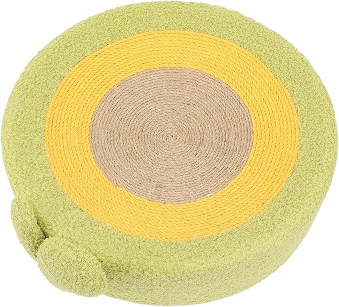 Pongnas Adorable Avocado Shaped Cat Scratcher Bed with Premium Sisal 3 inLounge Pad for Claw Care,Posture Support & Furniture