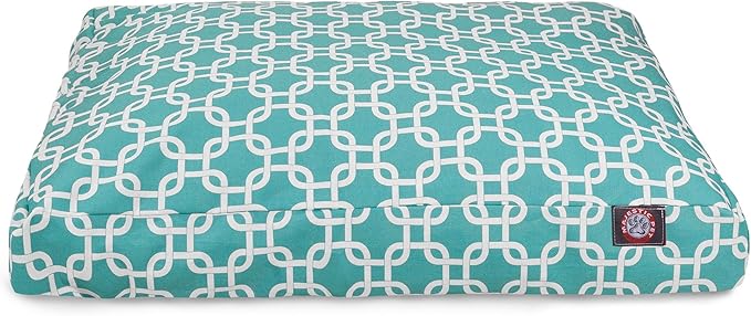 Majestic Pet Links Rectangle Dog Bed, Small, Teal