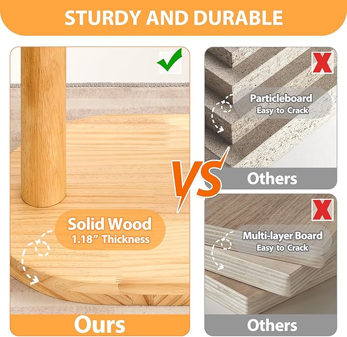 HITTITE Solid Wood Cat Tree Tower with Scratching Post, 61 Inches Tall Cat Towers with Capsule and Condo, Modern Cat Tower with Climbing Ladder and Removable Top Bed for Indoor Cats.Grey