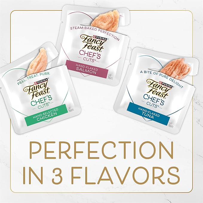 Purina Fancy Feast Natural Cat Treats, Purely Natural Hand-Selected Chicken - (Pack of 5) 10 ct. Pouches