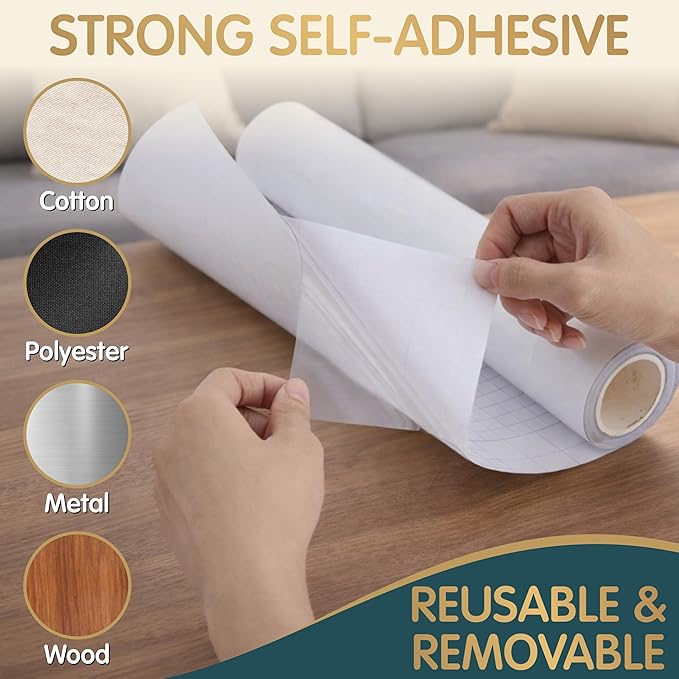 Anti Cat Scratch Furniture Protector Clear Vinyl 196"x16.6" Cat Scratch Pad for Couch Sofa Protector from Cat Claws & Dog Claws,Sticky Flexible Tape for Corner Door Walls Bed