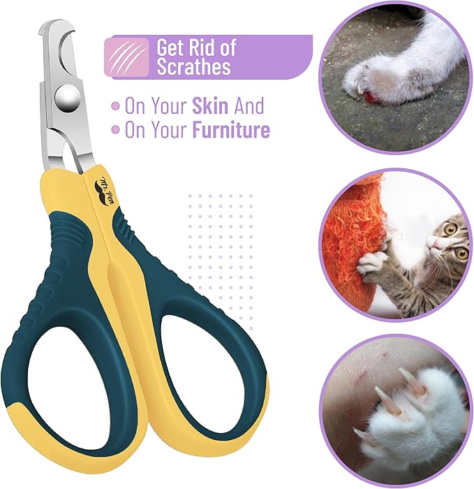 Mr. Pen- Cat Nail Clipper, Stainless Steel, Professional Sharp Cat Claw Trimmer for Small and Medium Cats, Pet Nail Clipper with Sturdy Non Slip Handle