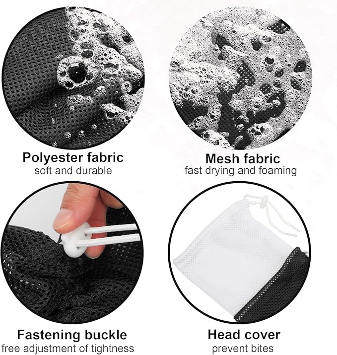 Cat Bathing Bag, Breathable Mesh Cat Shower Bag Anti Scratch Adjustable Grooming Washing Bag for Nail Trimming Soft Polyester