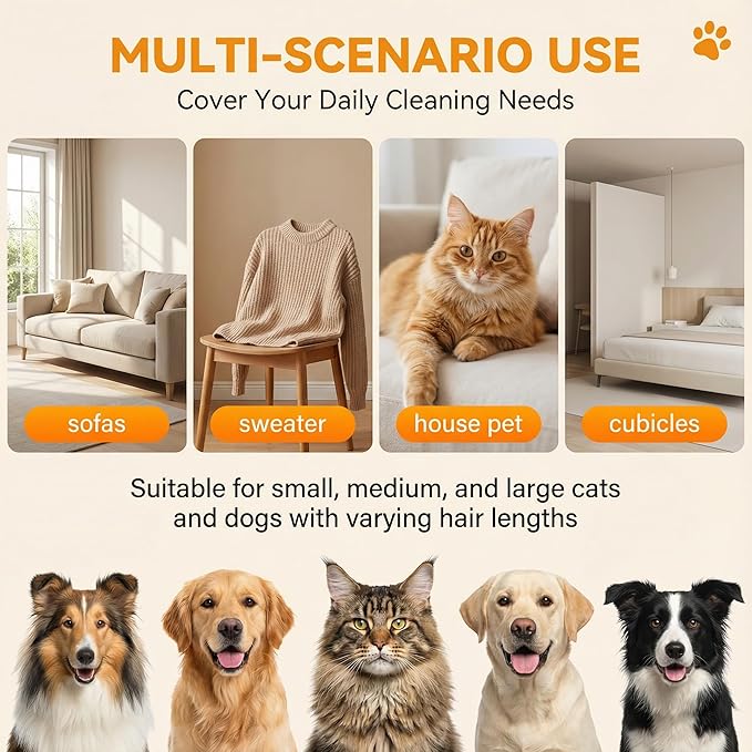 Electrostatic Pet Hair Removal Gloves for Cats & Dogs–Upgraded Reusable Magic Brush Tool for Quick Wiping on Couch,Carpet,Laundry,Car Seat & Pet Beds(2PC,Black)