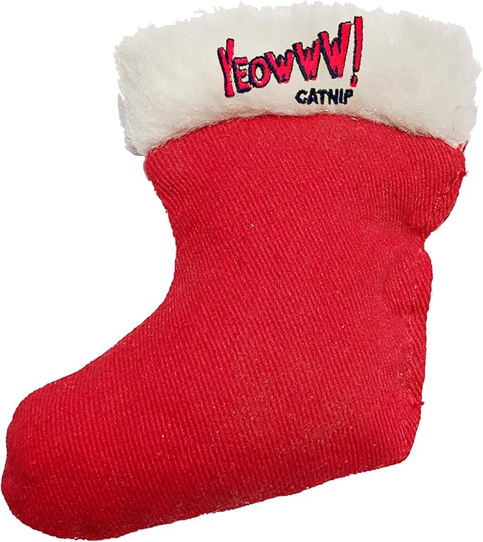 Yeowww!, Duckyworld 100% Organic Flower Leaf Catnip Cat Toy Christmas Stocking