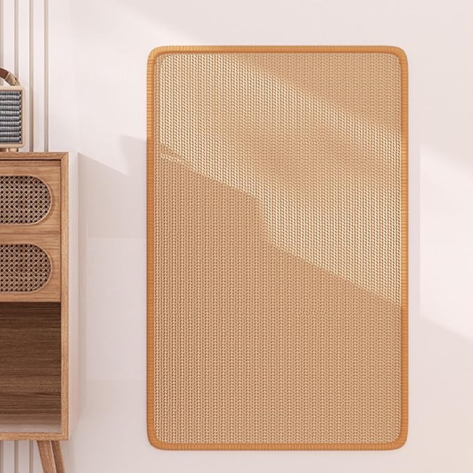 Cat Scratch Mat | Sticky Furniture Protector Scratching Mat - Sisal Cat Scratcher Pad | for Home Apartment Farmhouse Bedroom Balcony Sofa Bed Floor