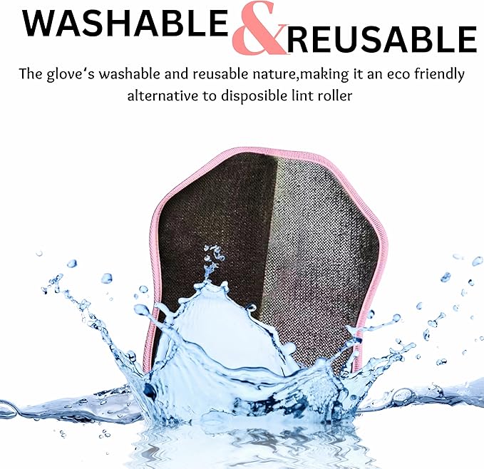 Pet Hair Removal Gloves - Reusable & Washable Magic Brush - Electrostatic Mitt for Dogs & Cats, Upgraded Grooming Glove - Dog Hair Remover Tool for Laundry, Couch, Carpet, Car seat & Clothing