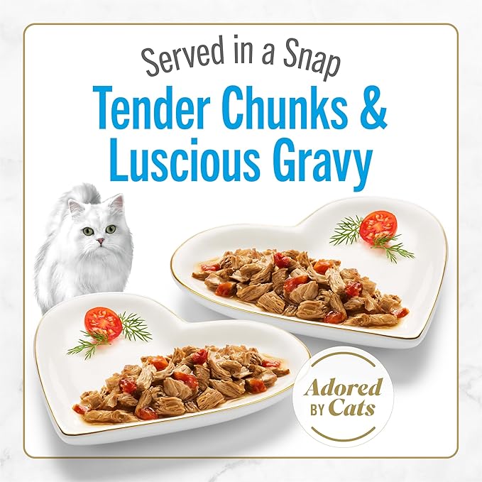 Fancy Feast Purina Petites Ocean Whitefish Entree with Tomato in Gravy Gourmet Wet Cat Food - 2.8 oz. Tubs (Pack of 24)