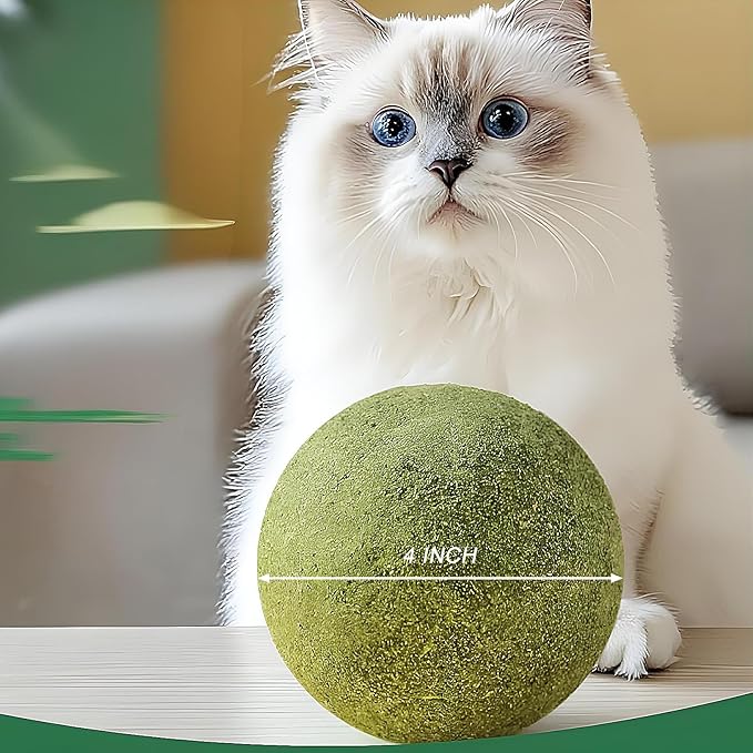 3 inch Giant Catnip Ball for Cats, Large Catnip Ball for Cats Indoor