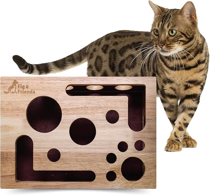 The Original Fig & Friends Cat Nail File Scratch Enrichment Box: Stress Free Alternative to Clippers and Grinders