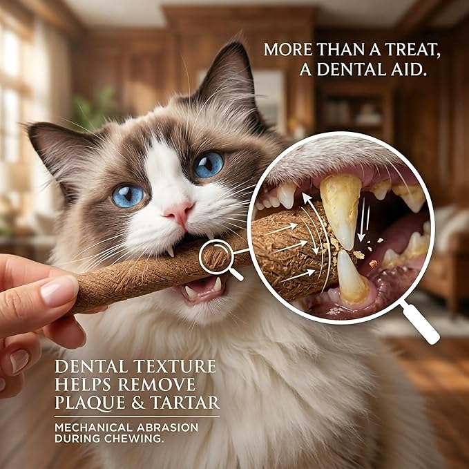 Cats Toy, 15PCS Grain-Free Beef Catnip Treats Freeze Dried Kitten Chew Sticks Edible Snack Food for Cleaning Teeth Training Kitty Chew Toys for Indoor Cats