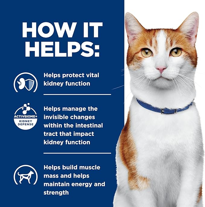 Hill's Prescription Diet k/d Kidney Care Wet Cat Food, Chicken & Vegetable Stew, 2.9 oz. Cans, 24-Pack