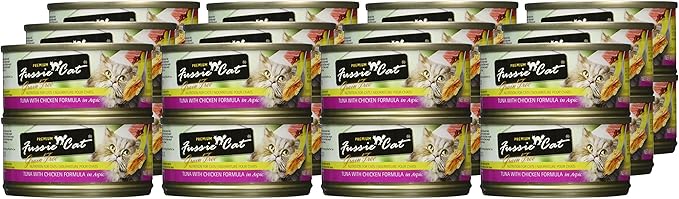 Fussie Cat Grain Free Tuna & Chicken Case 24 2.8Oz Can