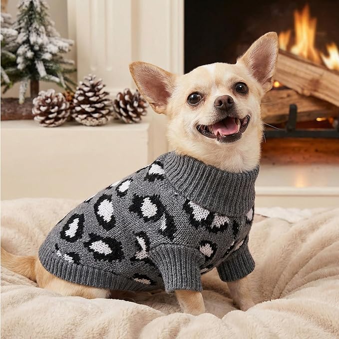 Cat Sleeveless Sweater Knitted Clothes for Cat Small Dogs Winter (Gray, X-Small)