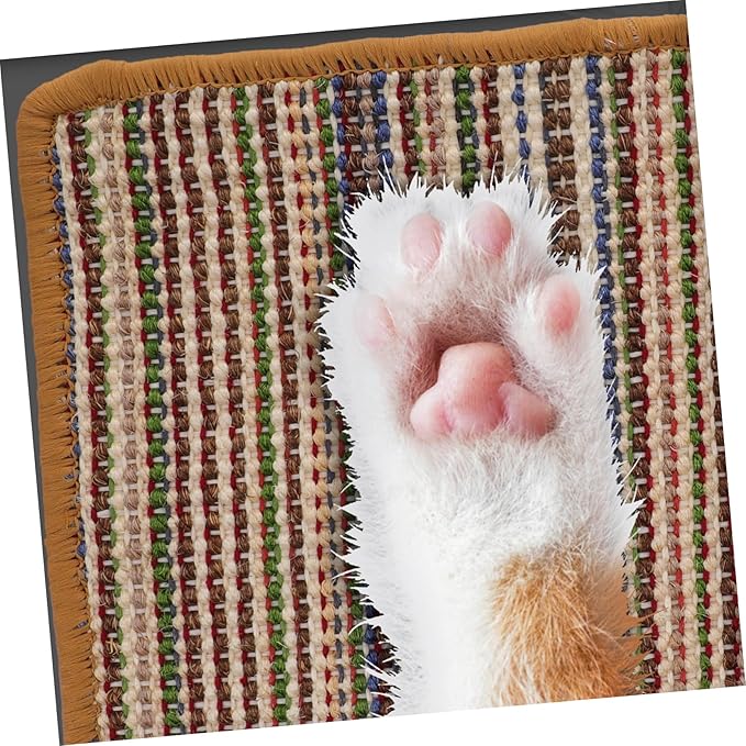 NOLITOY Cat Scratcher Cat Scratching Carpet Protector Cuttable Sisal Grinding Mat 30x40cm Pet Supplies Cat Supplies Soft Random Color