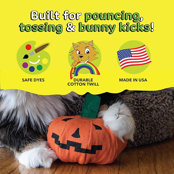 Yeowww Halloween Pumpkin Catnip Toy
