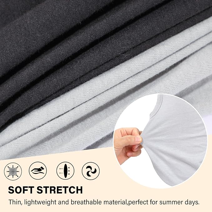 2-Pack Dog Shirts Summer Dog Clothes for Small Medium Dogs Boy, Teacup, Chihuahua, Yorkie, Pug and Cats, Solid Color Pet Tshirts Puppy Clothes, XXS, Black+ Grey