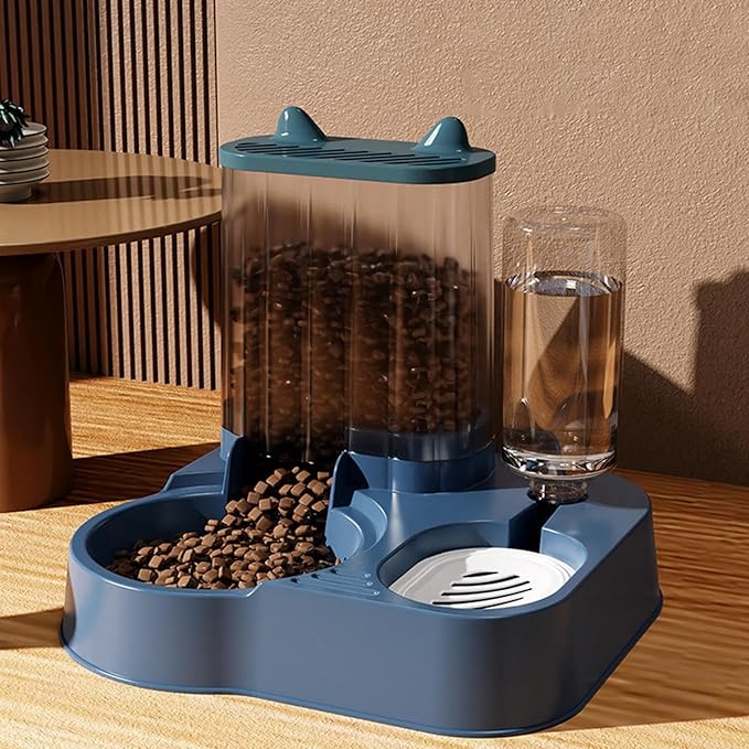 Automatic Cat Feeder,Cat Water Dispenser Food Pet Feeder | Large Capacity Fod Storage Container, Automatic Dog Food Bowl, Pet Supplies