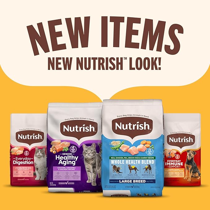 Nutrish Dry Cat Food, Real Chicken & Brown Rice Recipe, 3 lb. Bag (Rachael Ray)