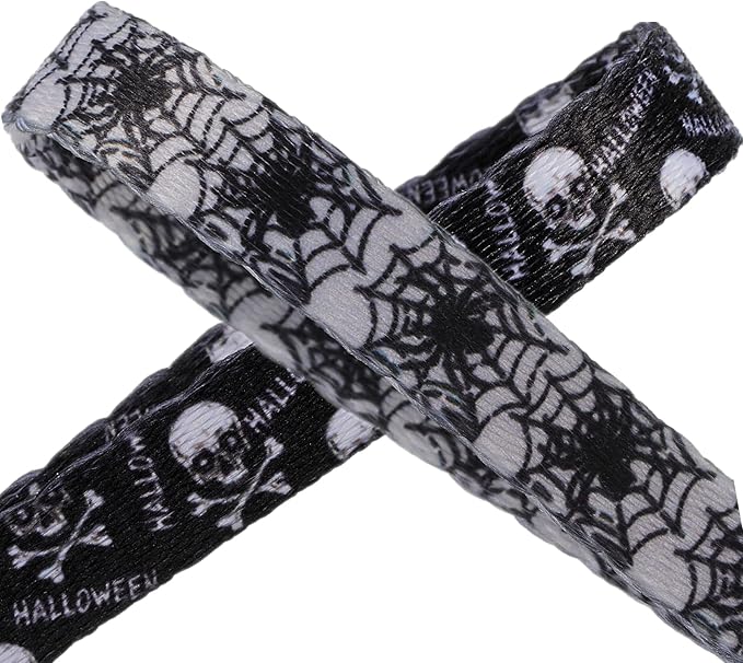 Cat Collar Halloween Set of 2, Skull Cat Collar for Small Dogs, Holiday Kitten Collar with Bell