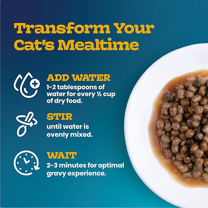Blue Buffalo Tastefuls Irresistible Gravy Experience Chicken & Brown Rice Recipe Adult Cat 7+, Soft Dry Indoor Cat Food, Deliciously Healthy Natural Cat Food, Supports Digestion & Coat Health, 3 lbs.