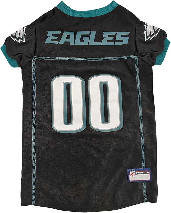 NFL Philadelphia Eagles Color Rush Dog Jersey, Size: Large - Cool and Sporty Shirt, Best Football Costume for Dogs & Cats - Licensed
