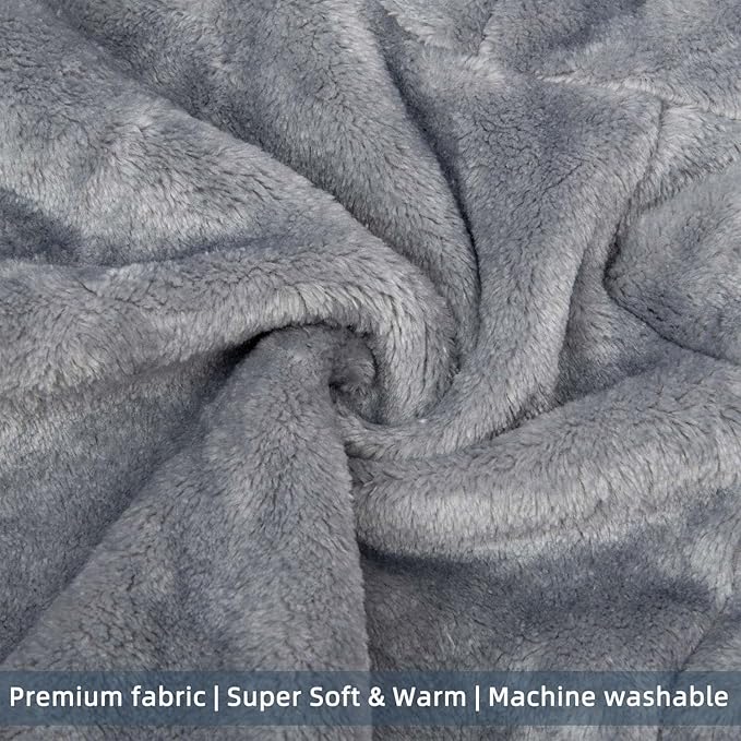 FabriCastle Dog Hoodie Sweater for Small Dogs Boy and Girl, Dog Clothes XS XXS Puppy Sweatshirt, Pet Outfit, Cat Clothing Super Soft Warm Snap On Closure (Light Grey, Small)