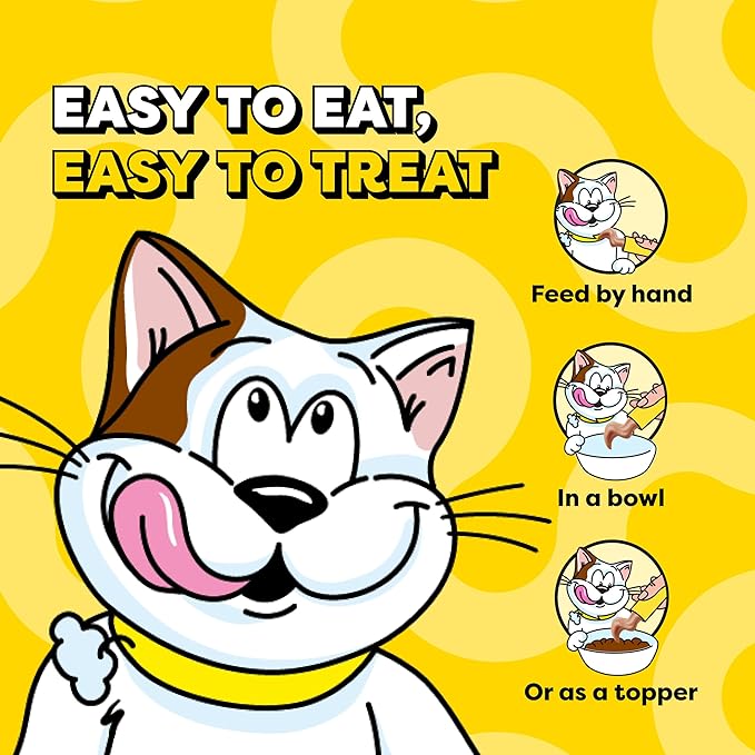 Temptations Creamy Puree Squeezable Lickable Cat Treats, Wet Cat Treats with Salmon and Chicken Variety Pack, 0.42 oz. Tubes, 16 Count