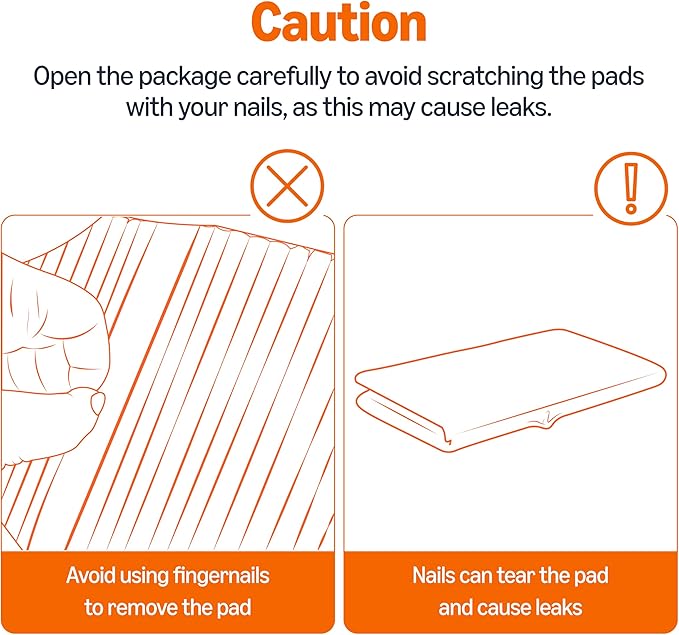 Amazon Basics Cat Pee Pads, Odor Control, Super Absorbent, Disposable, Universal Fit for Litter Box, Unscented, Multi-Cat, White/Purple, 80 Count