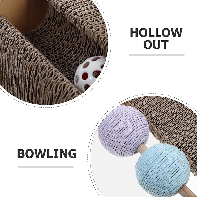 Yardwe Cat Scratcher Sofa Cat Scratch Bed Corrugated Cardboard Scratch Pad Lounger Kitten Grinding Claws Furniture Protector
