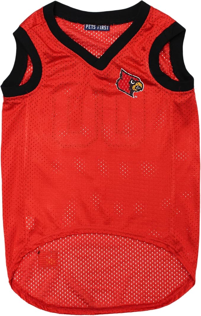 NCAA Basketball Pet Jersey LOUISVILLE CARDINALS Dog Jersey, X-Small