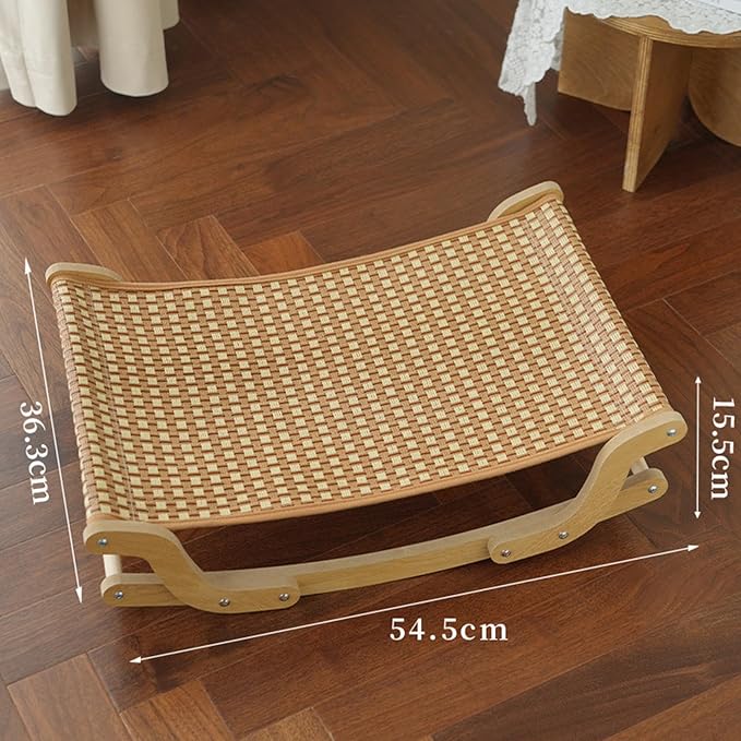 Baoblaze Cat Scratcher Bed Scratching Board Sturdy Playing Resting Protect Furniture Chair Lounge for Indoor Cats Wood Scratch Lounger, Cooling Mat
