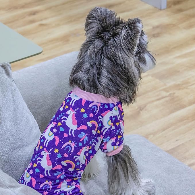 CuteBone Dog Halloween Pajamas Puppy Onesies Small Dogs Soft Pjs Coat Cat Apparel Comfy Pet Christmas Clothes Outfit Doggie Bodysuit P291L