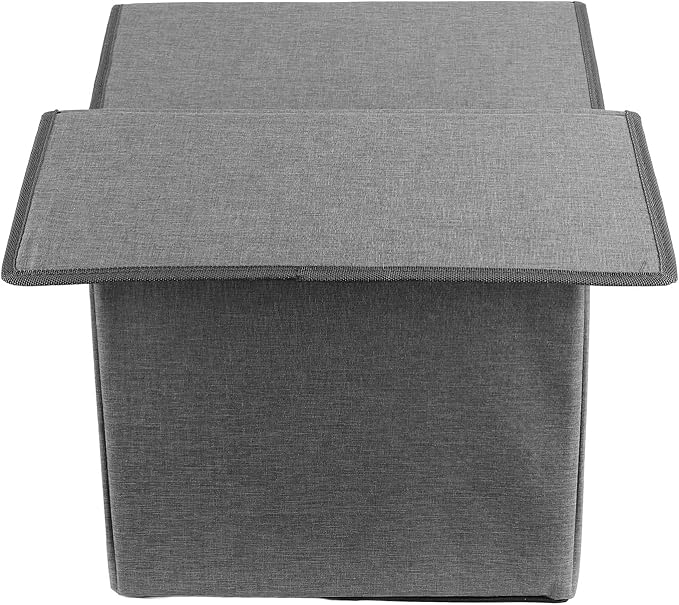 AYNEFY Cat Beds Furniture Outdoor Cat Cave Spacious Peaked Design Enclosed Hideaway with Portable Folding Design for Year Round Comfort Foldable House for Indoor Cats (Dark Grey)