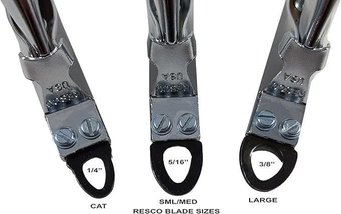 Resco Original Dog Nail Clippers – USA-Made Professional Guillotine Pet Trimmer, Heavy Duty Steel - Chrome, Tiny Dogs and Cats