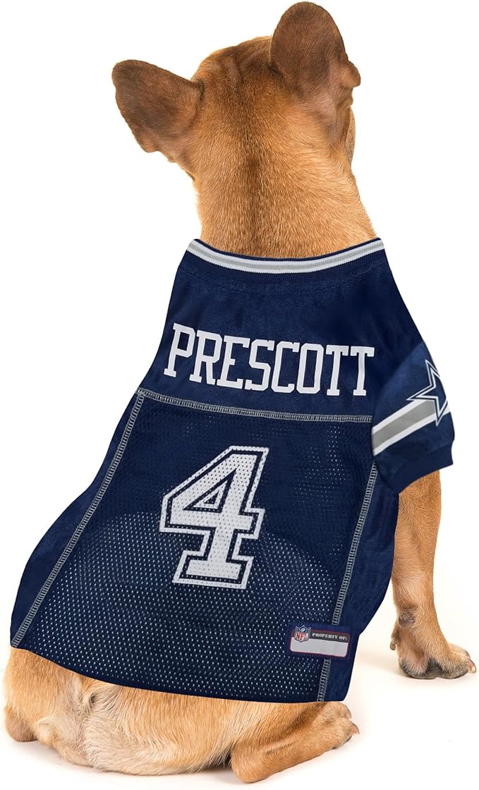 Pets First NFLPA DAK PRESCOTT JERSEY PET JERSEY, NFL Dog Shirt, Size XX-Large, Dallas Cowboys Mesh Jersey for Dogs