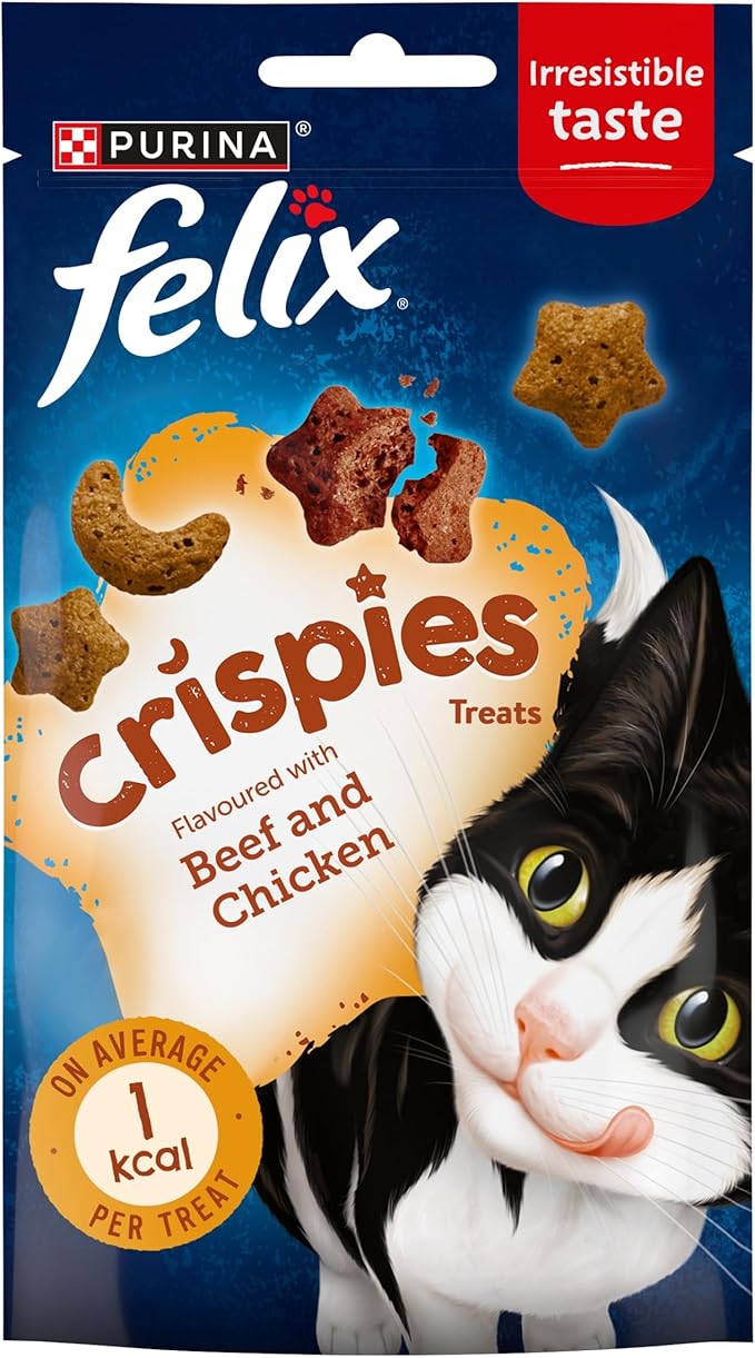 Felix Crispies Beef & Chicken 8x45g